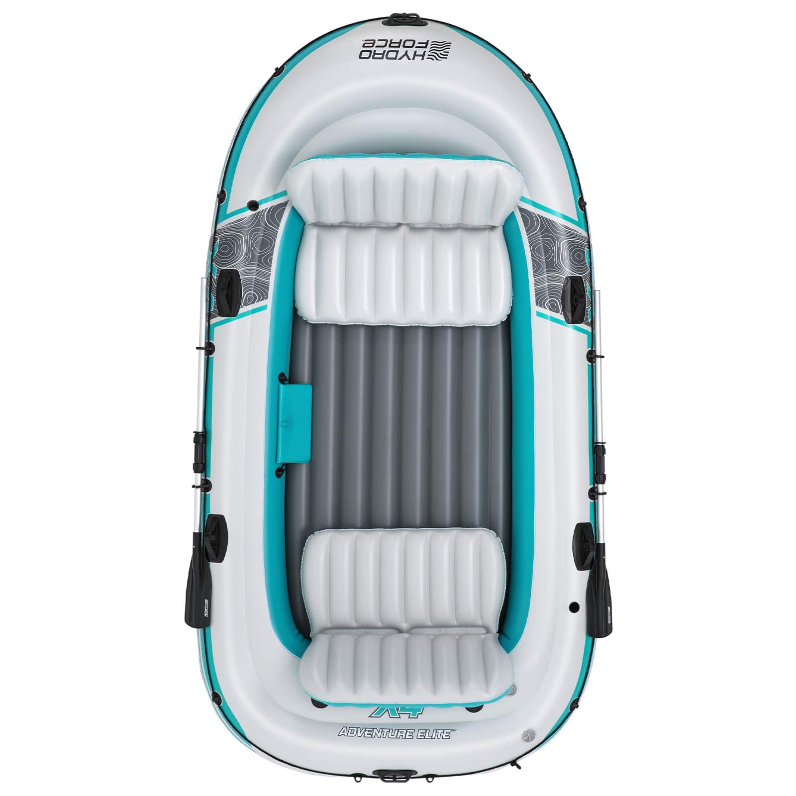 Bestway Gommone gonfiabile Grigio e Bianco 3,15 x 1,65 m PVC