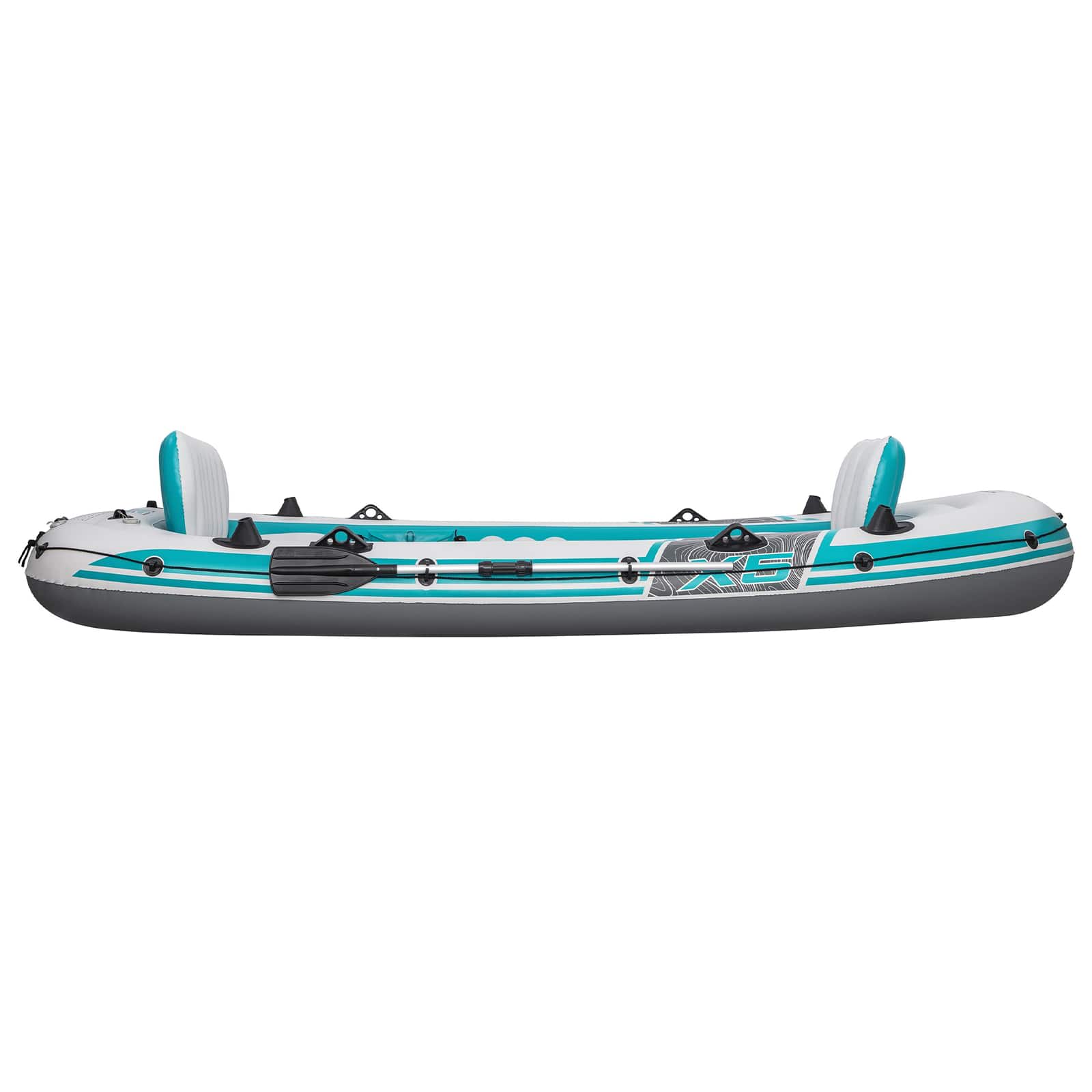 Bestway Gommone gonfiabile Grigio e Bianco 3,64 x 1,66 m PVC