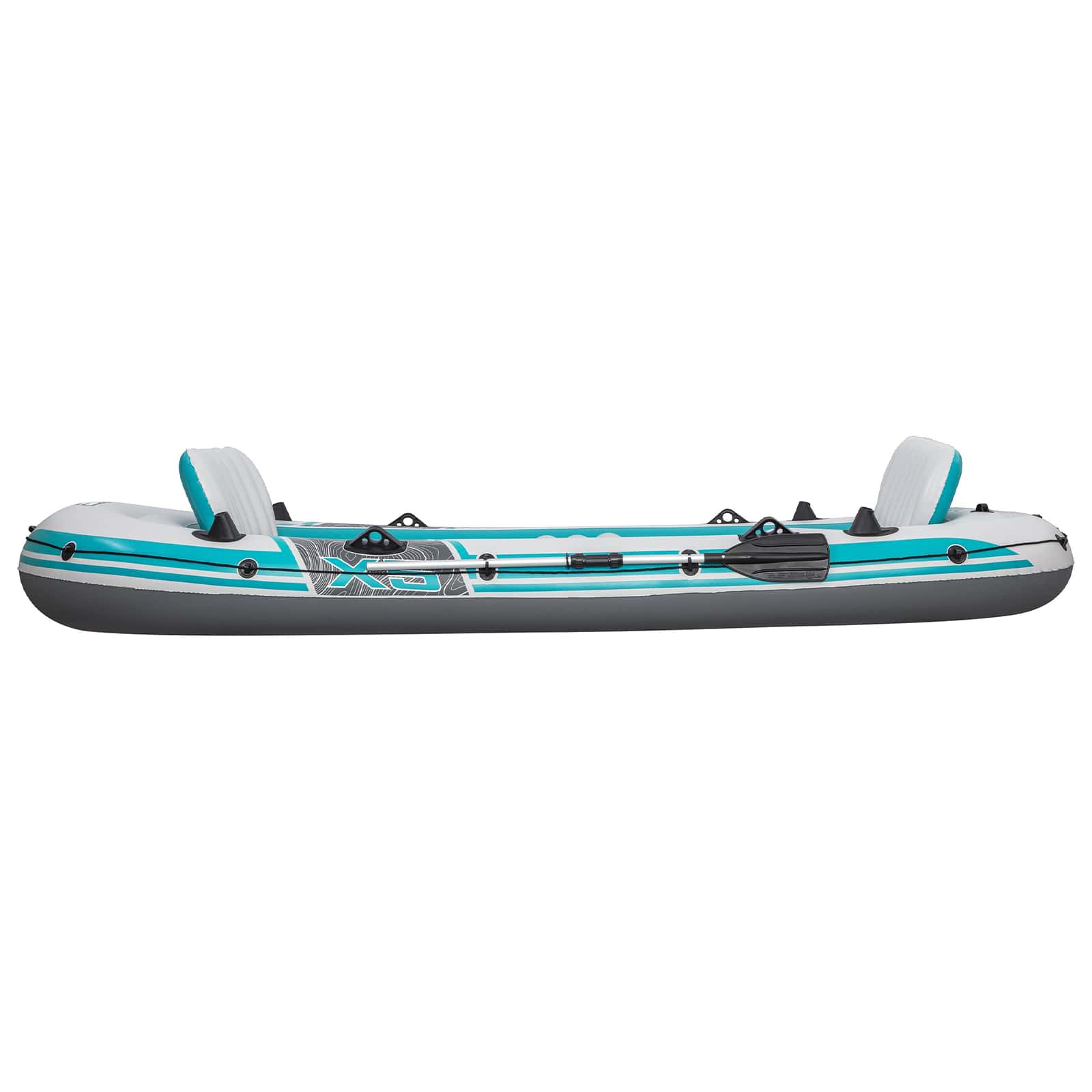 Bestway Gommone gonfiabile Grigio e Bianco 3,64 x 1,66 m PVC