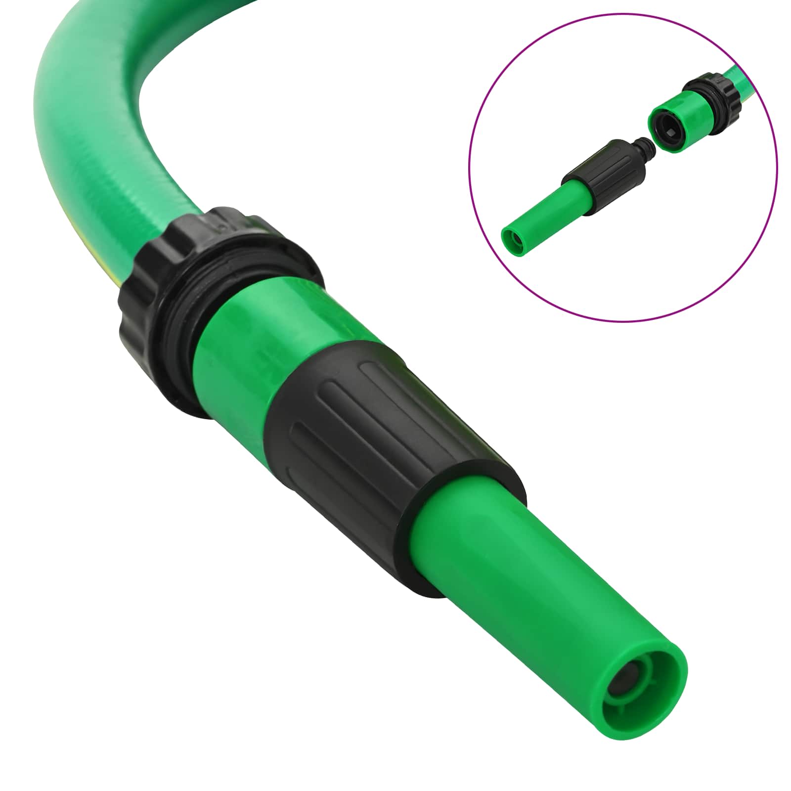 Tubo da Giardino 5-Ply Verde e Giallo 1/2'' 10 m PVC