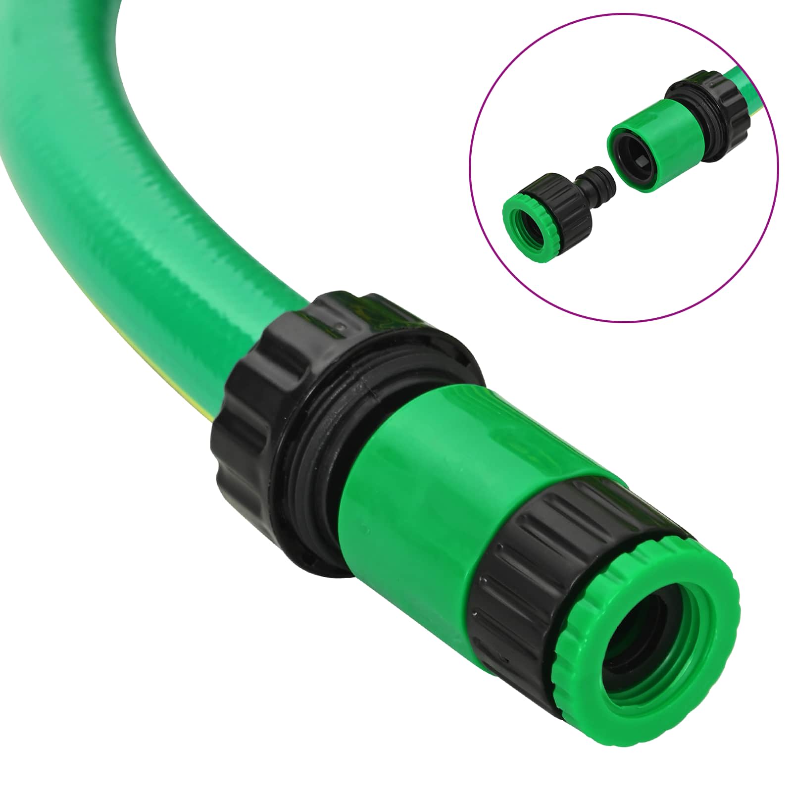 Tubo da Giardino 5-Ply Verde e Giallo 1/2'' 10 m PVC