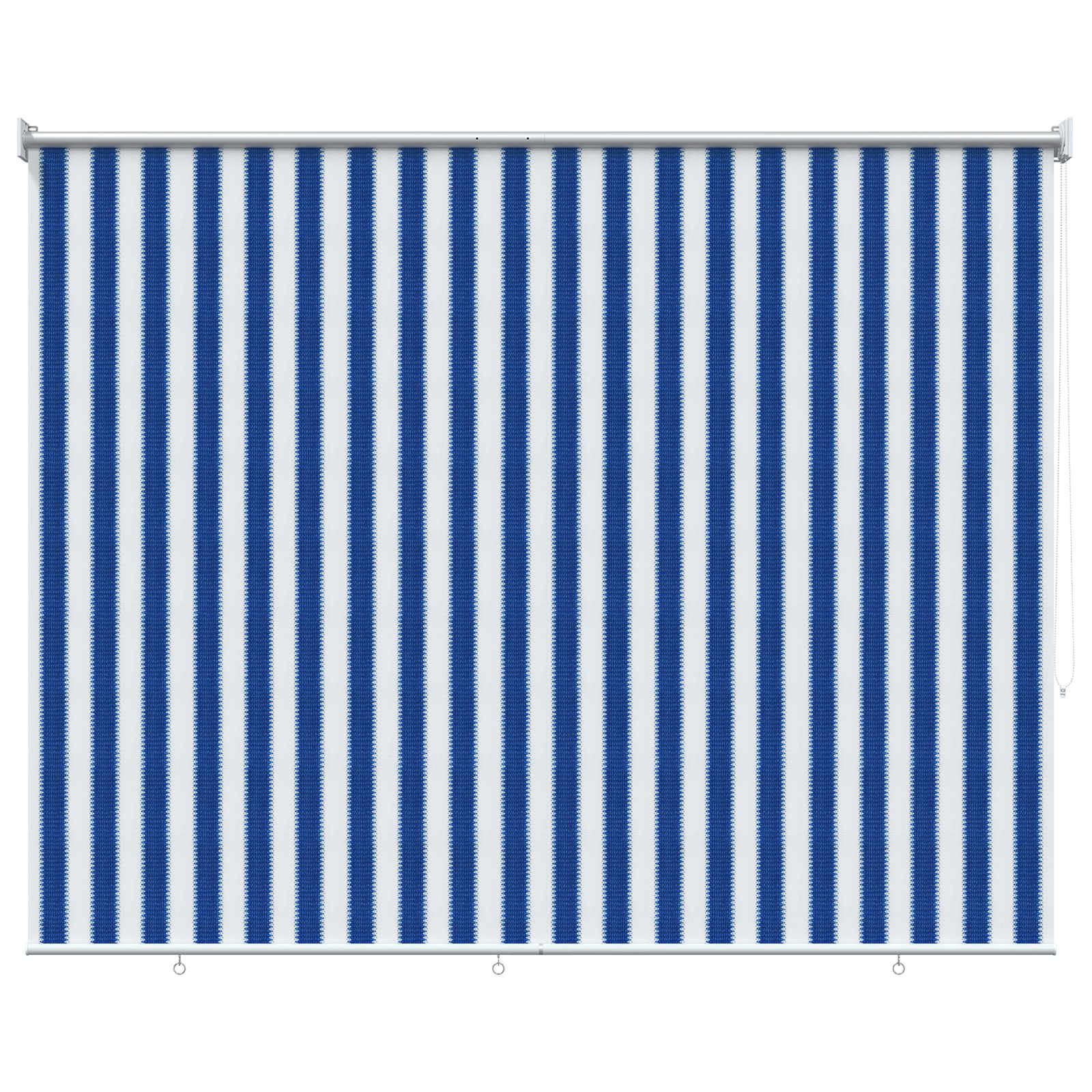Tenda a Rullo Esterno Blocco UV 90% Strisce Blu e Bianche