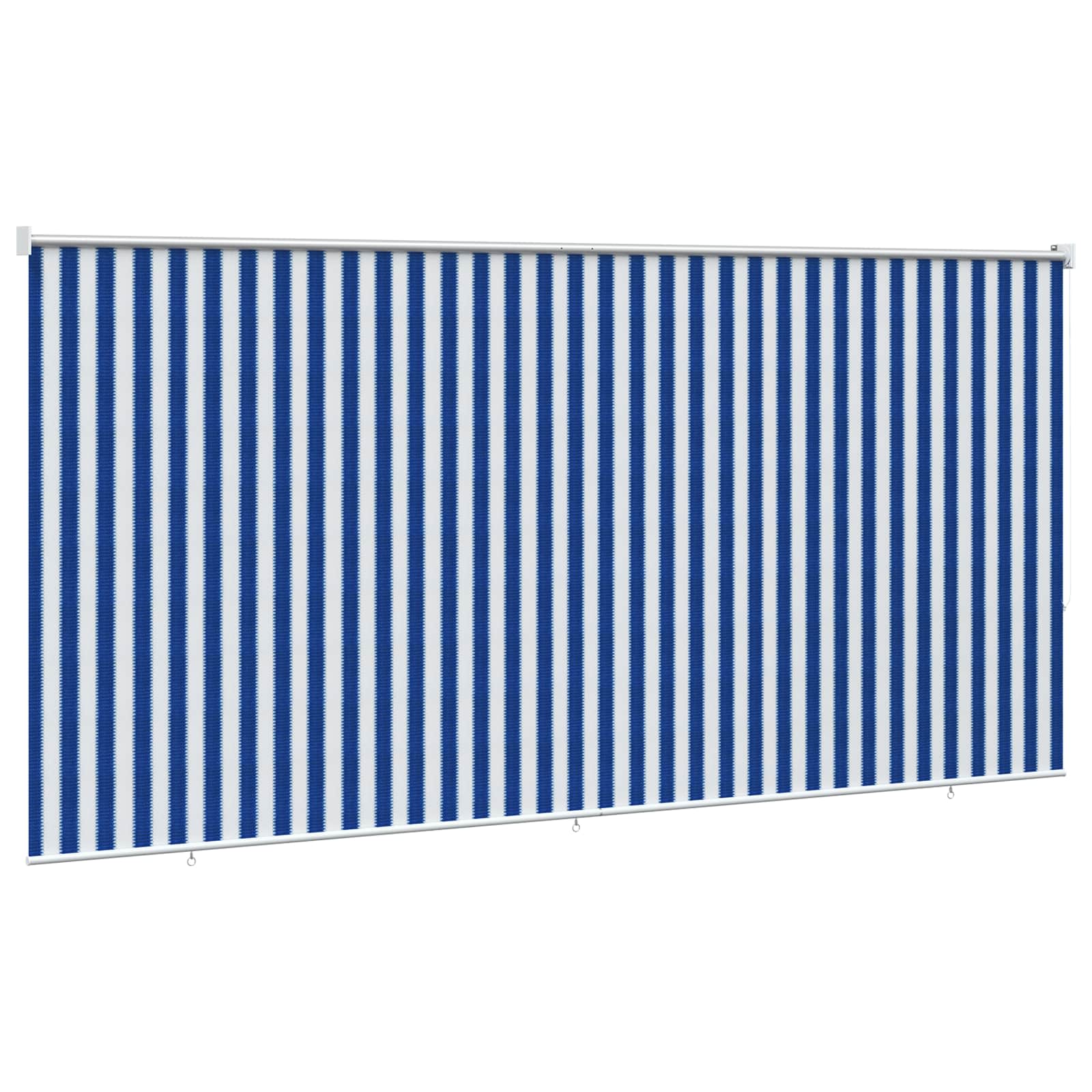 Tenda a Rullo Esterno Blocco UV 90% Strisce Blu e Bianche HDPE