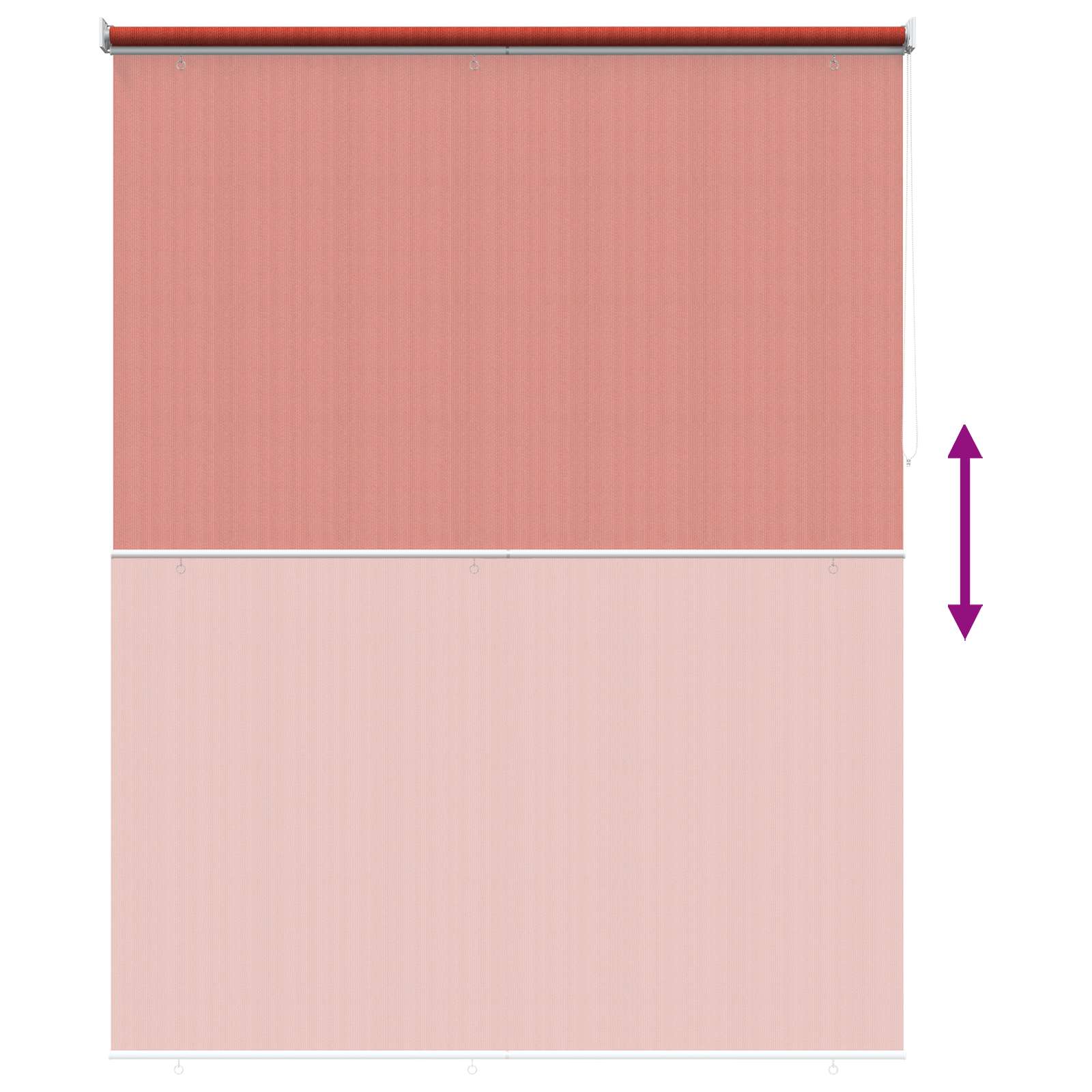 Tenda a Rullo Esterno Blocco UV 90% Terracotta 180 x 230 cm