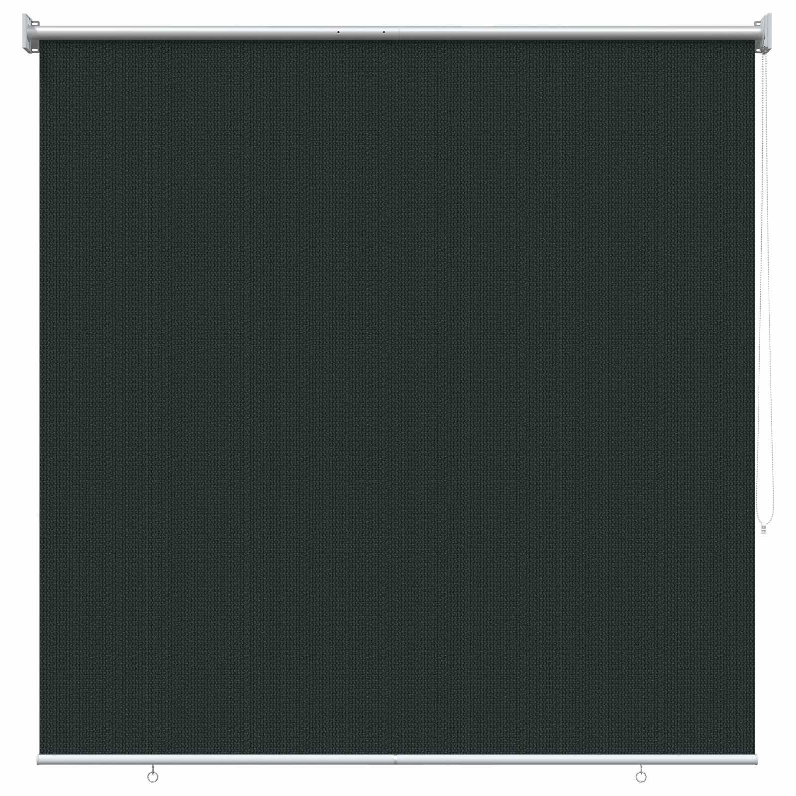 Tenda a Rullo Esterno Blocco UV 90% Verde Scuro 140 x 140 cm