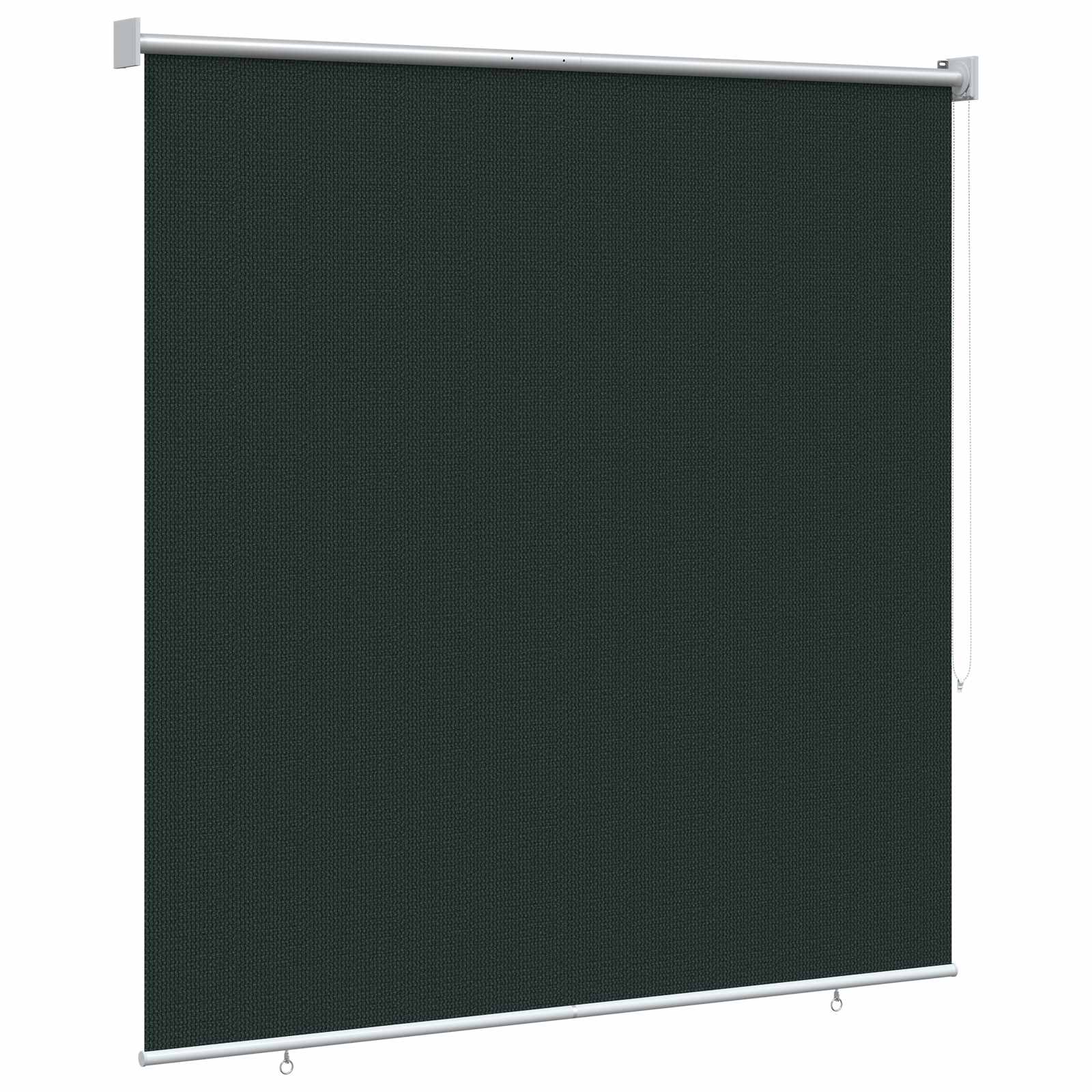Tenda a Rullo Esterno Blocco UV 90% Verde Scuro 140 x 140 cm