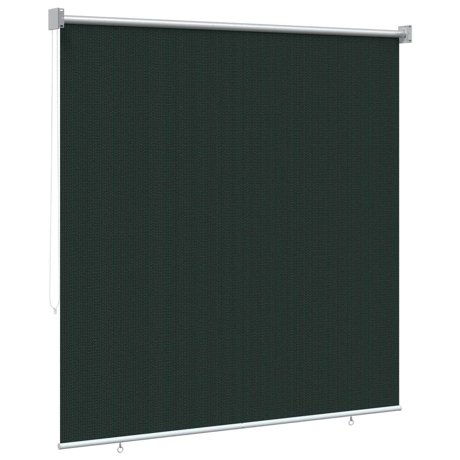 Tenda a Rullo Esterno Blocco UV 90% Verde Scuro 160 x 140 cm