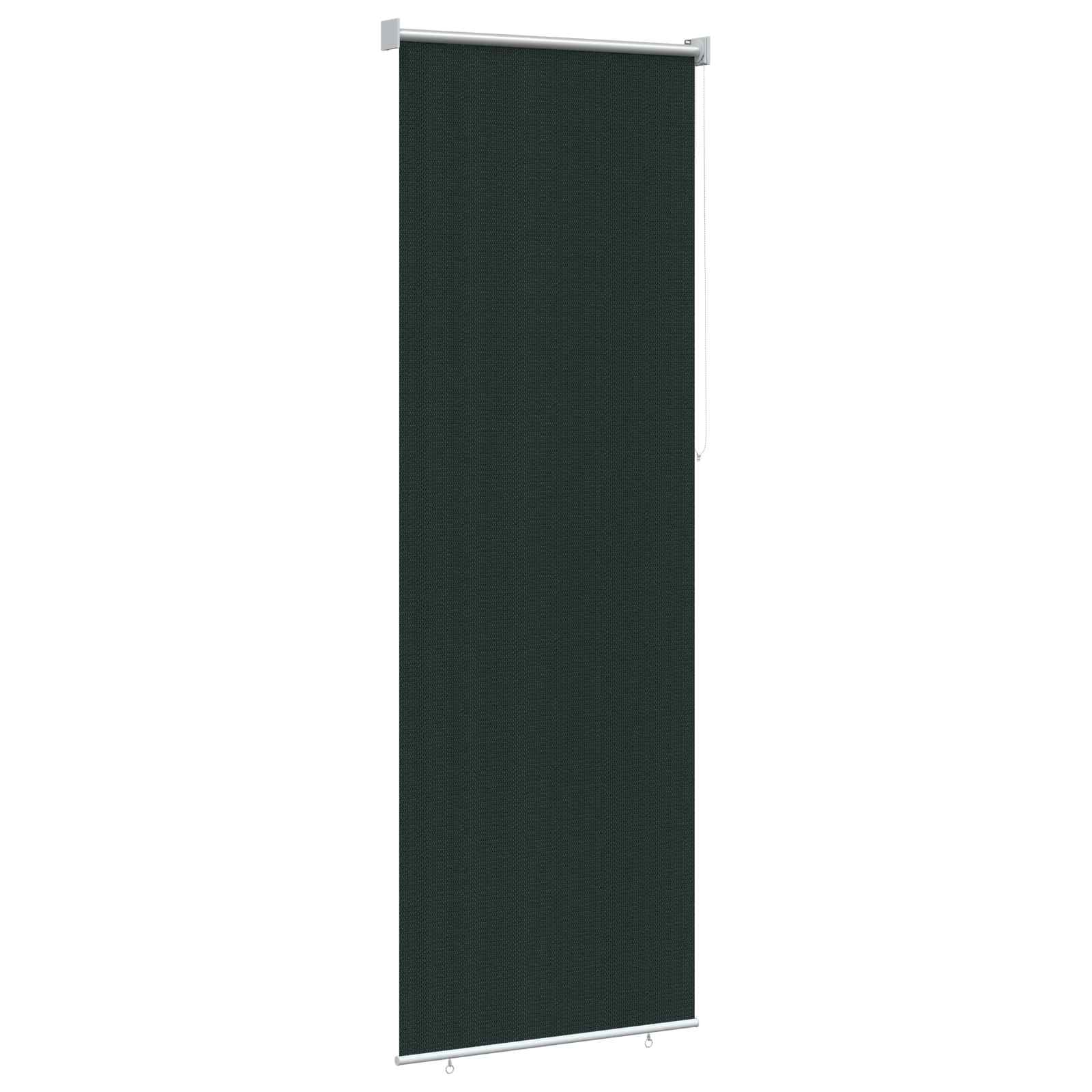 Tenda a Rullo Esterno Blocco UV 90% Verde Scuro 80 x 230 cm