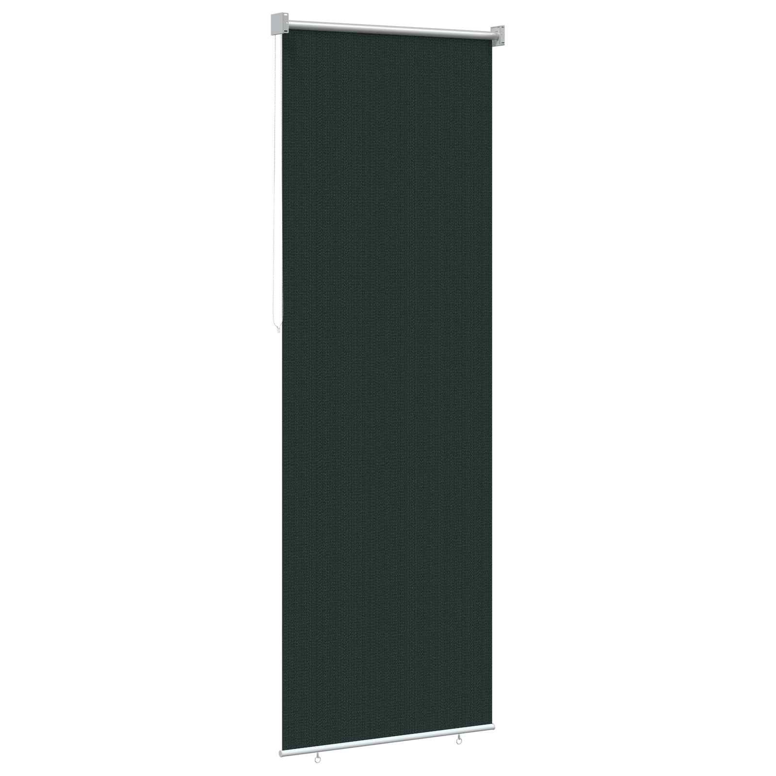 Tenda a Rullo Esterno Blocco UV 90% Verde Scuro 80 x 230 cm