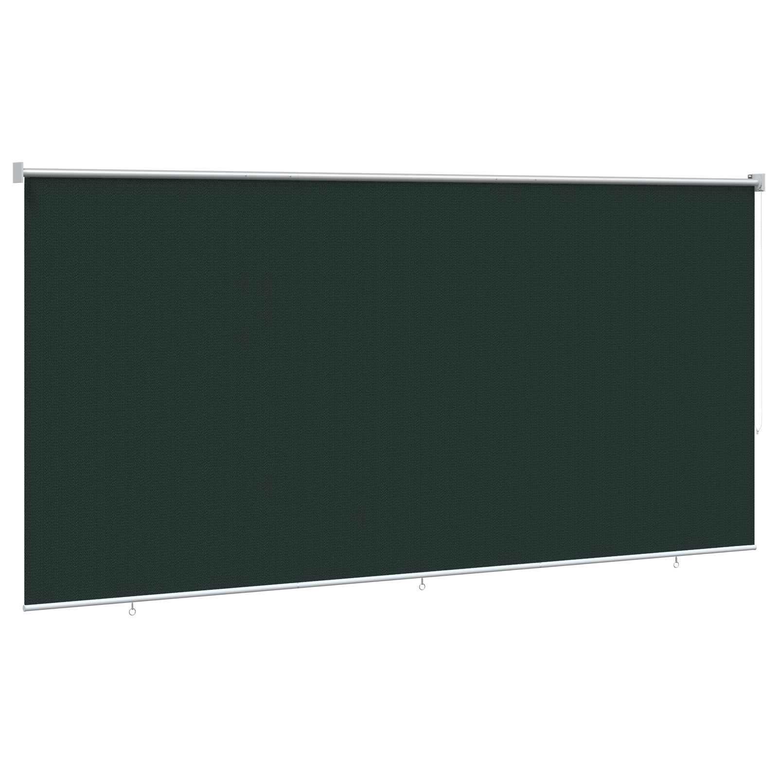 Tenda a Rullo Esterno Blocco UV 90% Verde Scuro 400 x 230 cm