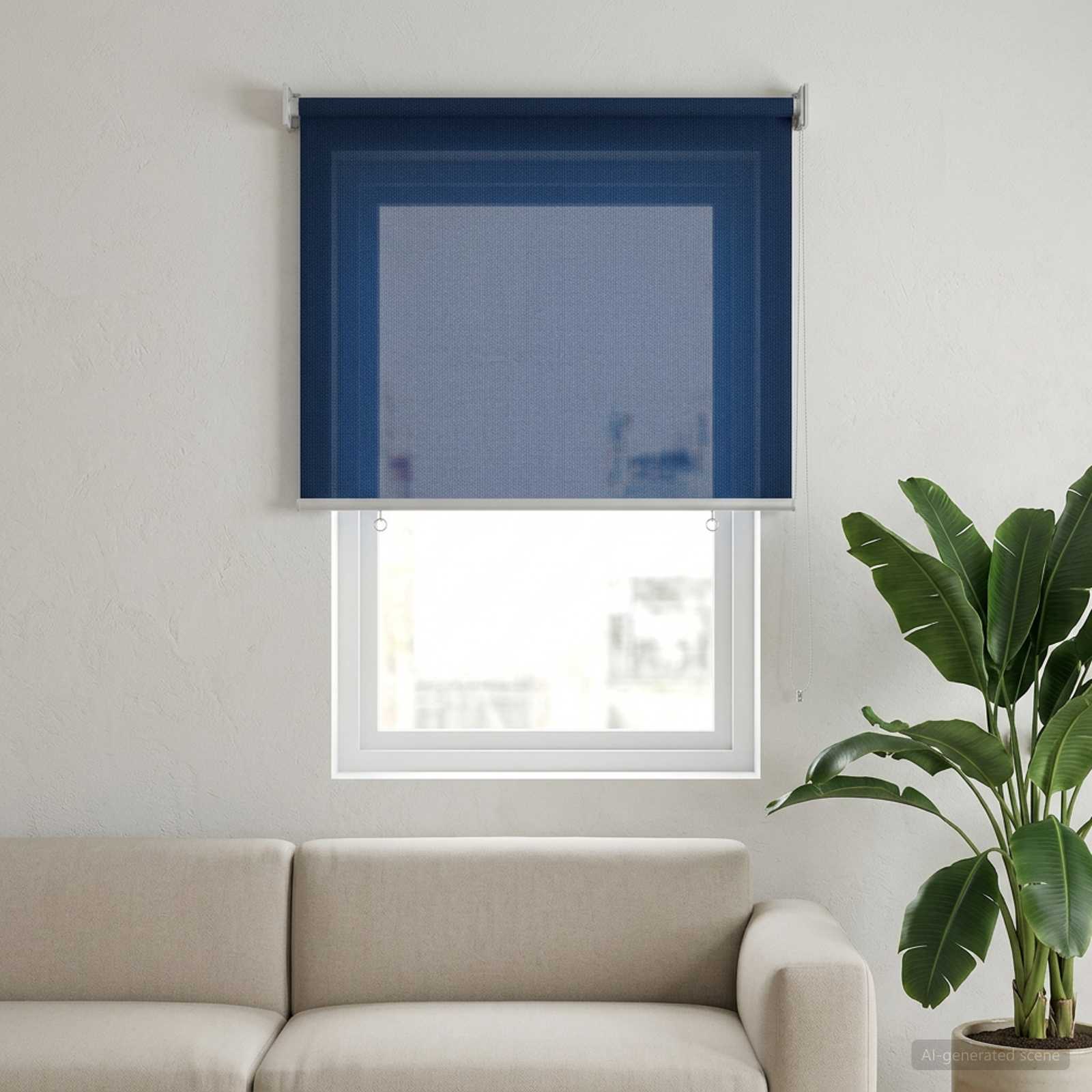 Tenda a Rullo Esterno Blocco UV 90% Blu 80 x 140 cm HDPE