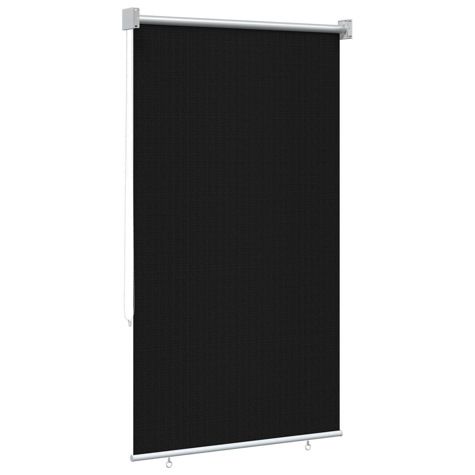 Tenda a Rullo Esterno Blocco UV 90% Nero 80 x 140 cm HDPE