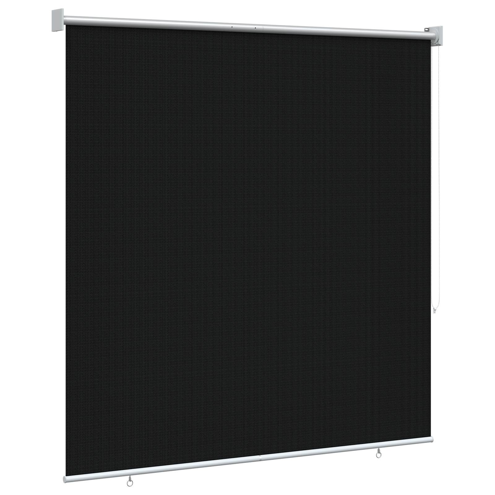 Tenda a Rullo Esterno Blocco UV 90% Nero 140 x 140 cm HDPE