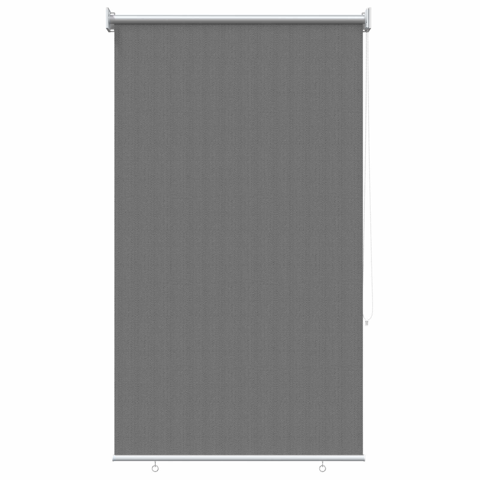Tenda a Rullo Esterno Blocco UV 90% Grigio Chiaro 80 x 140 cm