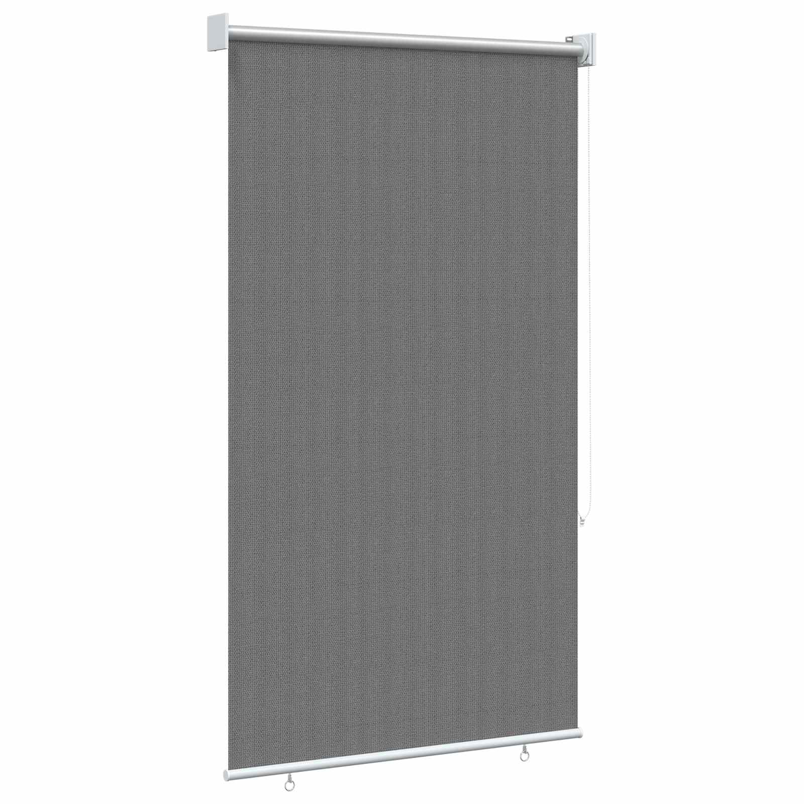 Tenda a Rullo Esterno Blocco UV 90% Grigio Chiaro 80 x 140 cm