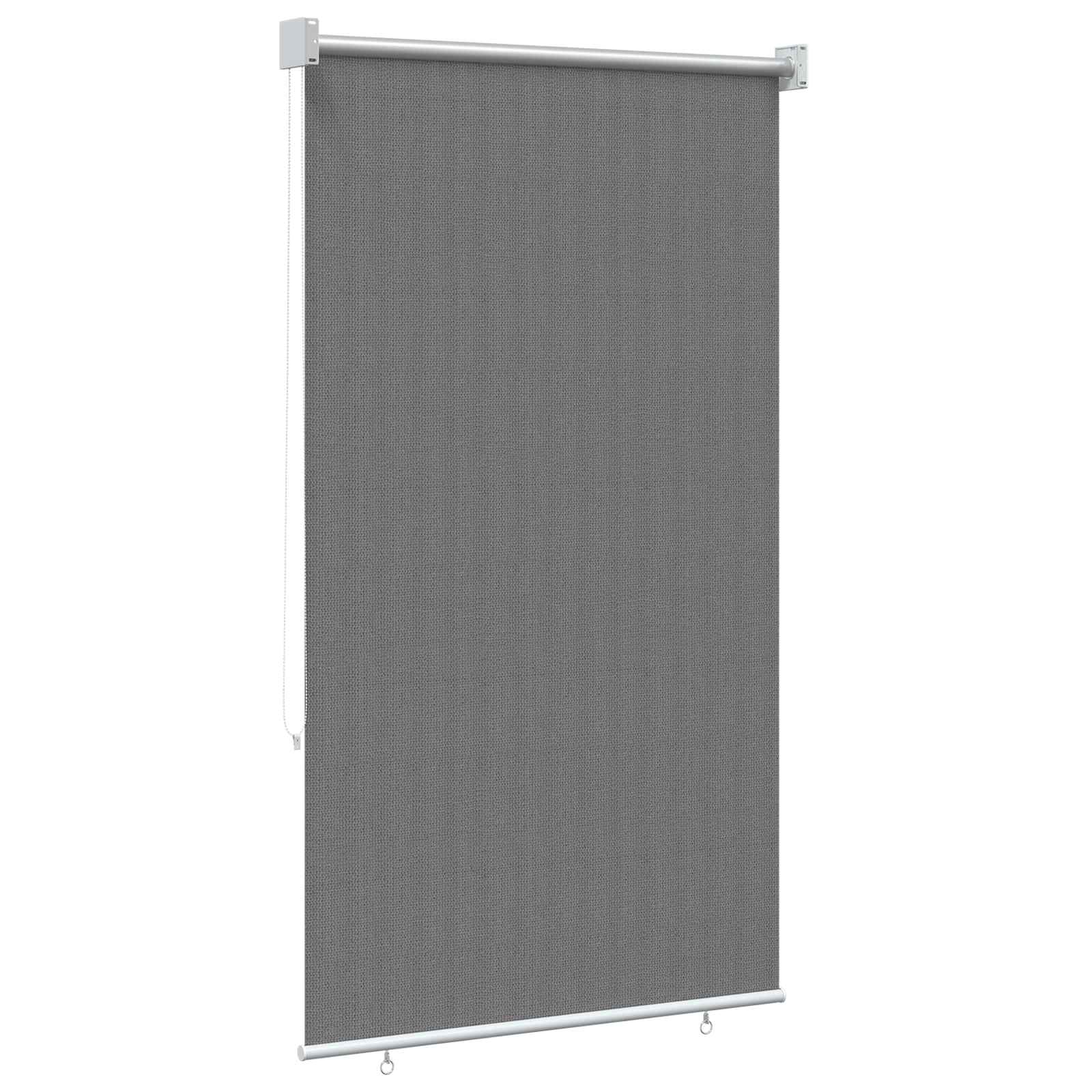 Tenda a Rullo Esterno Blocco UV 90% Grigio Chiaro 80 x 140 cm
