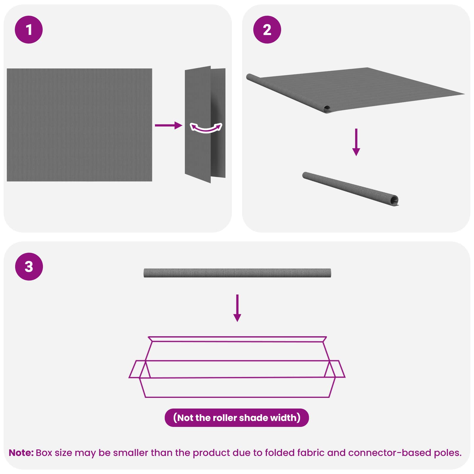 Tenda a Rullo Esterno Blocco UV 90% Grigio Chiaro 220 x 140 cm
