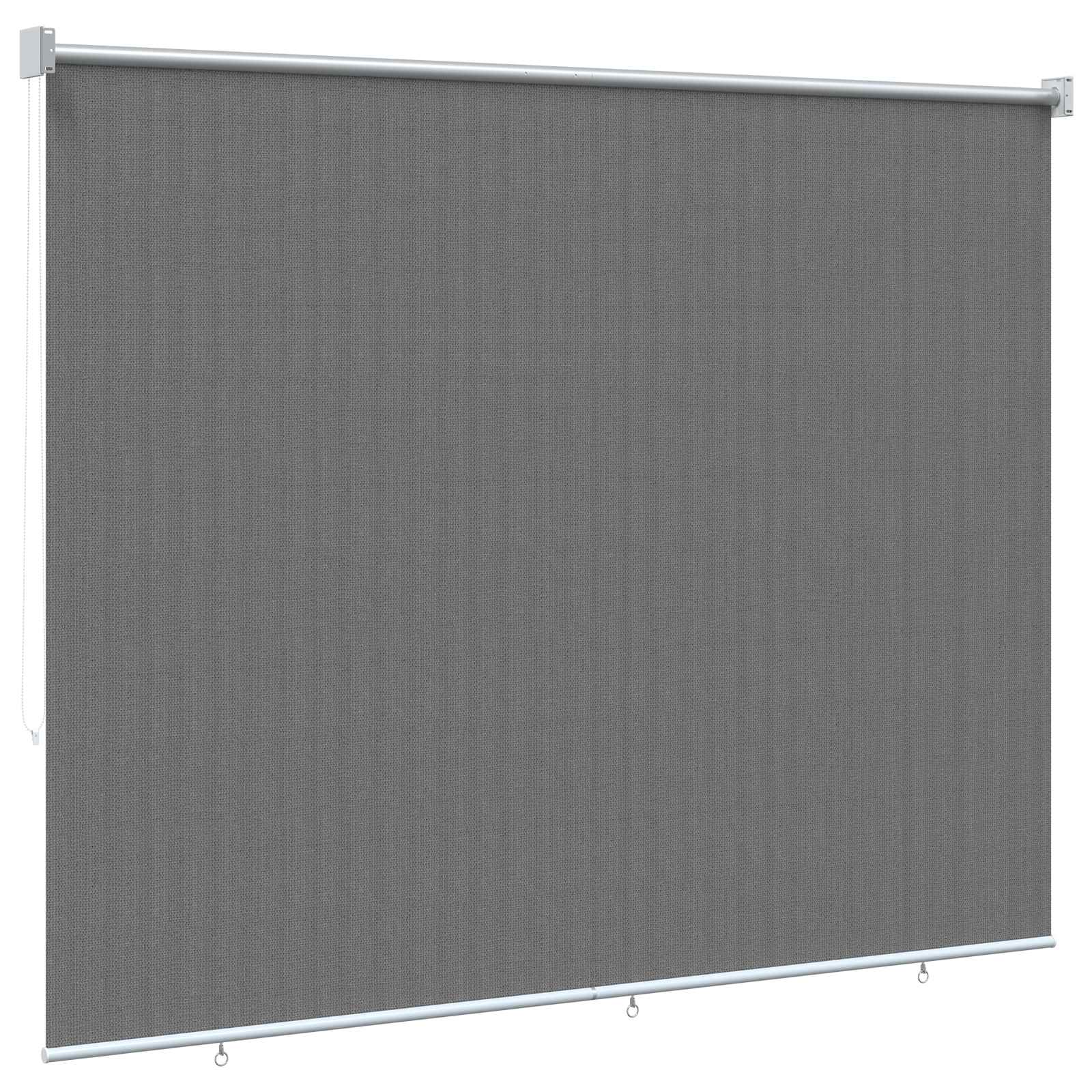 Tenda a Rullo Esterno Blocco UV 90% Grigio Chiaro 220 x 140 cm