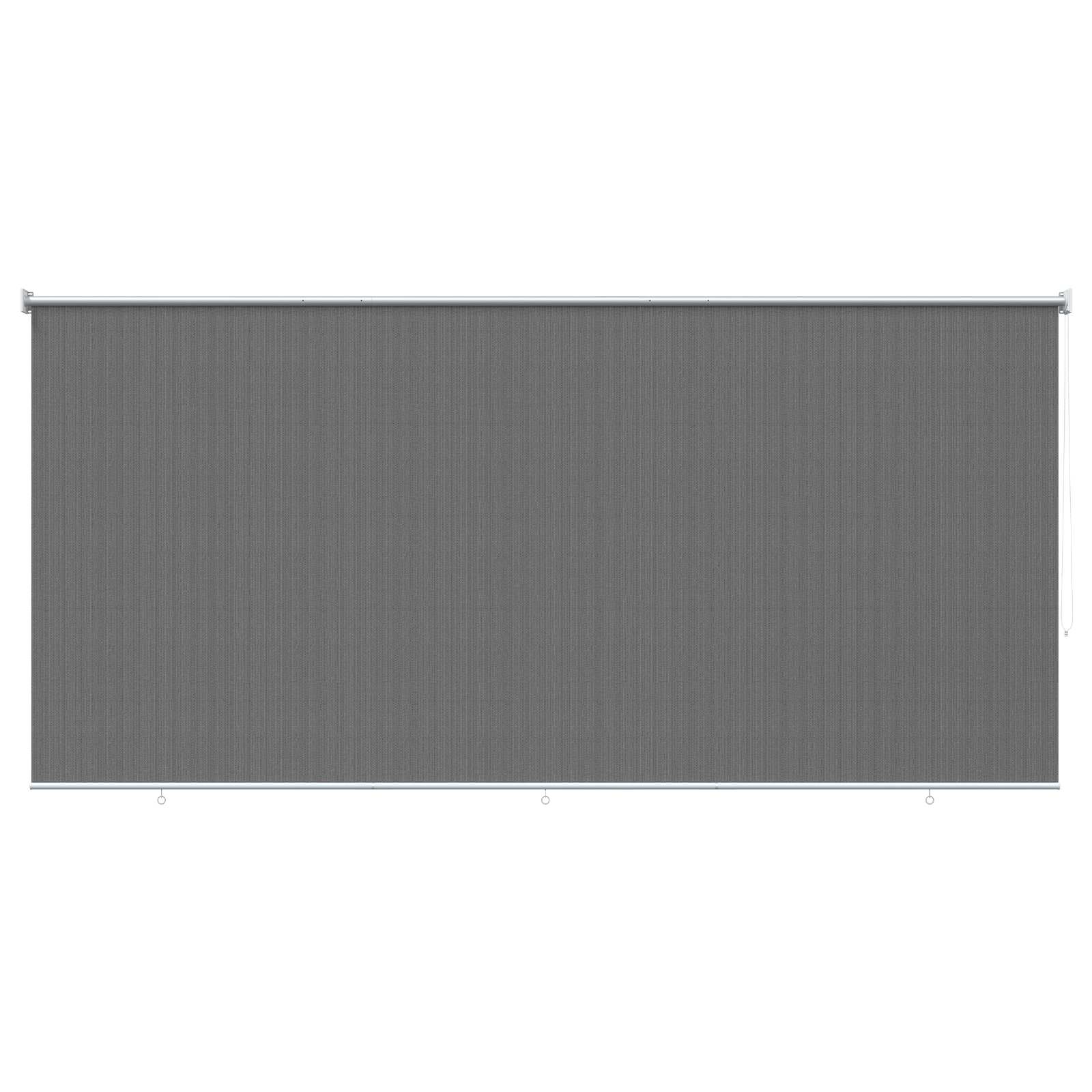 Tenda a Rullo Esterno Blocco UV 90% Grigio Chiaro 400 x 230 cm