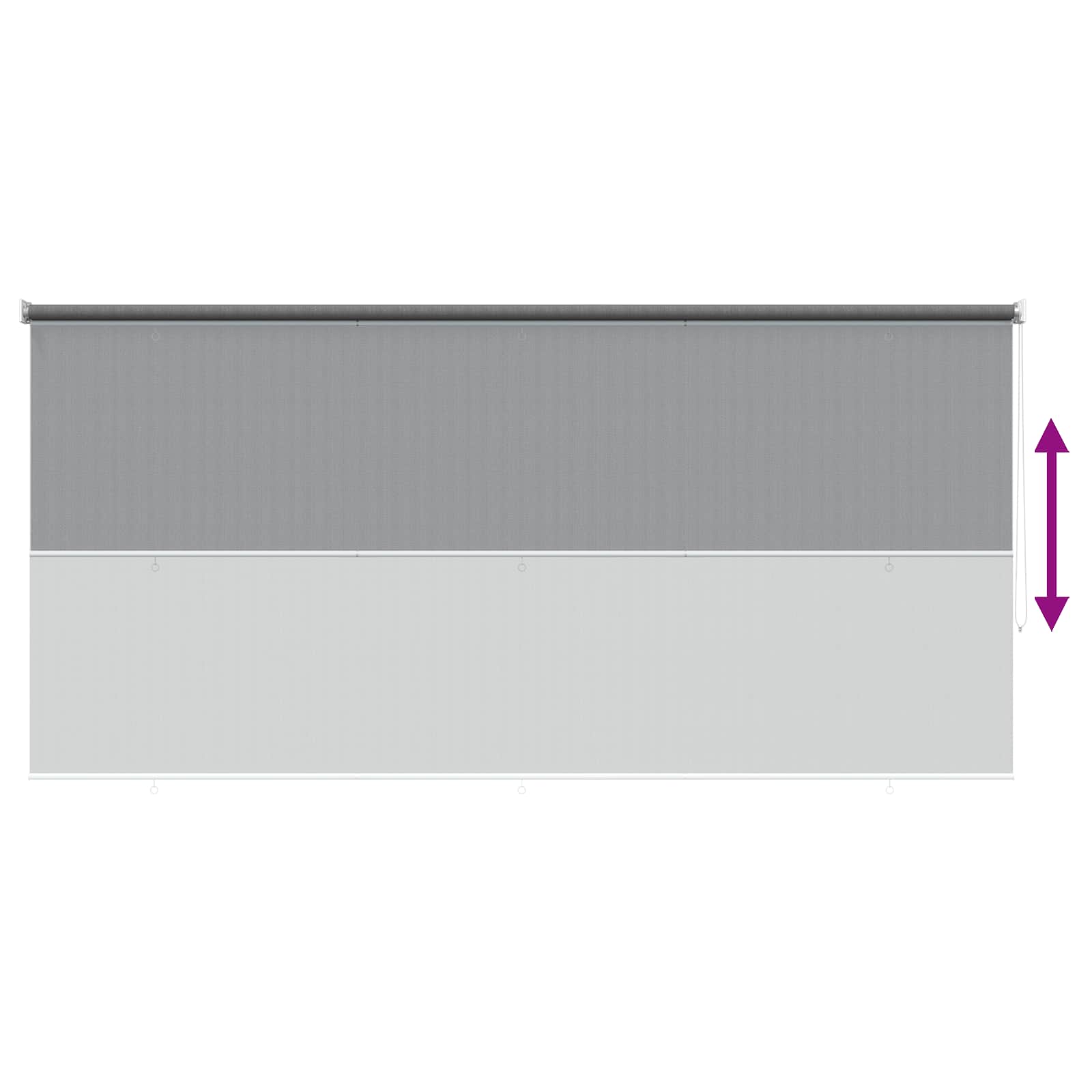 Tenda a Rullo Esterno Blocco UV 90% Grigio Chiaro 400 x 230 cm
