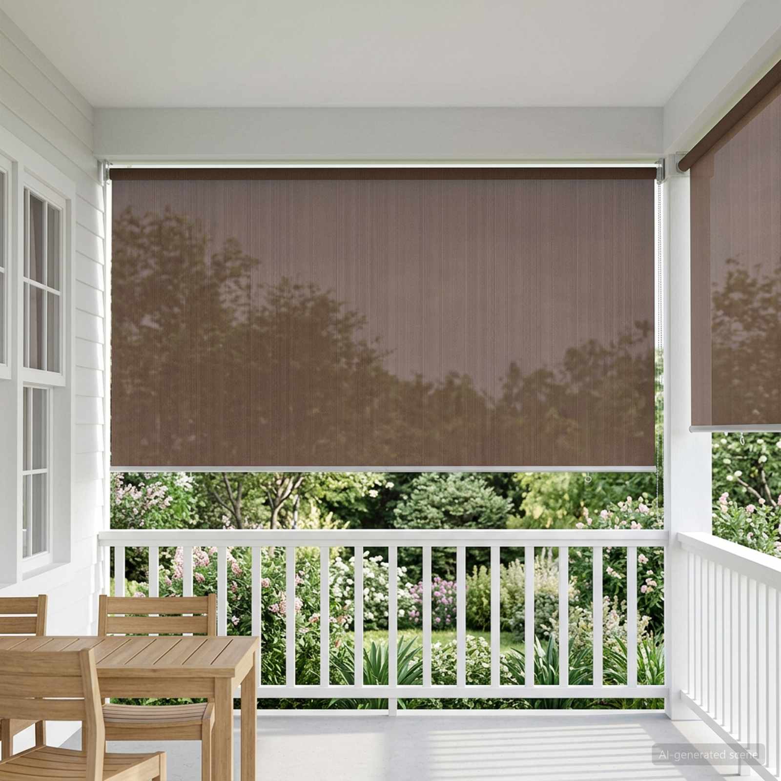 Tenda a Rullo Esterno Blocco UV 90% Tortora 180 x 230 cm HDPE