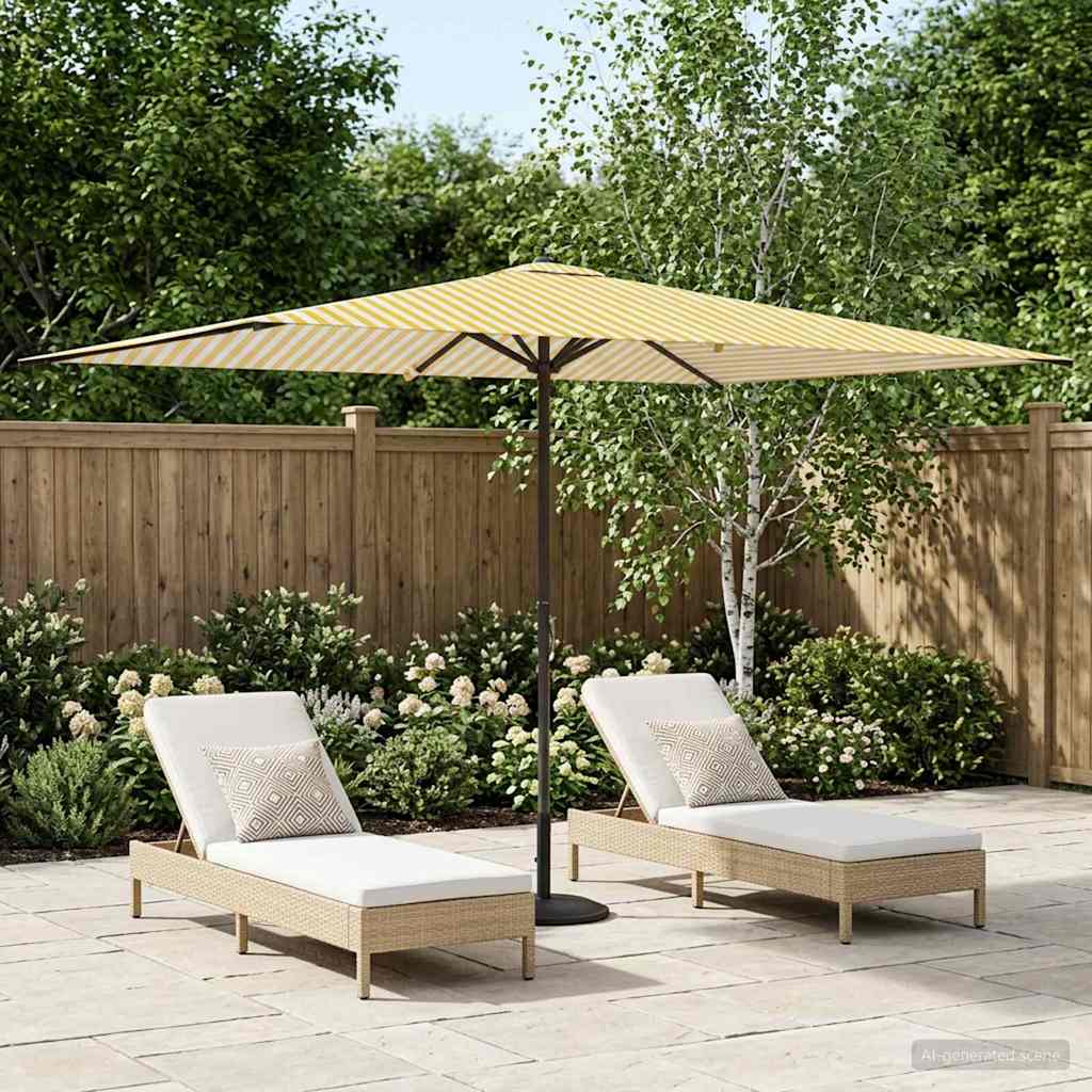 Ombrello da giardino 200 x 300 cm Poliestere Rettangolare