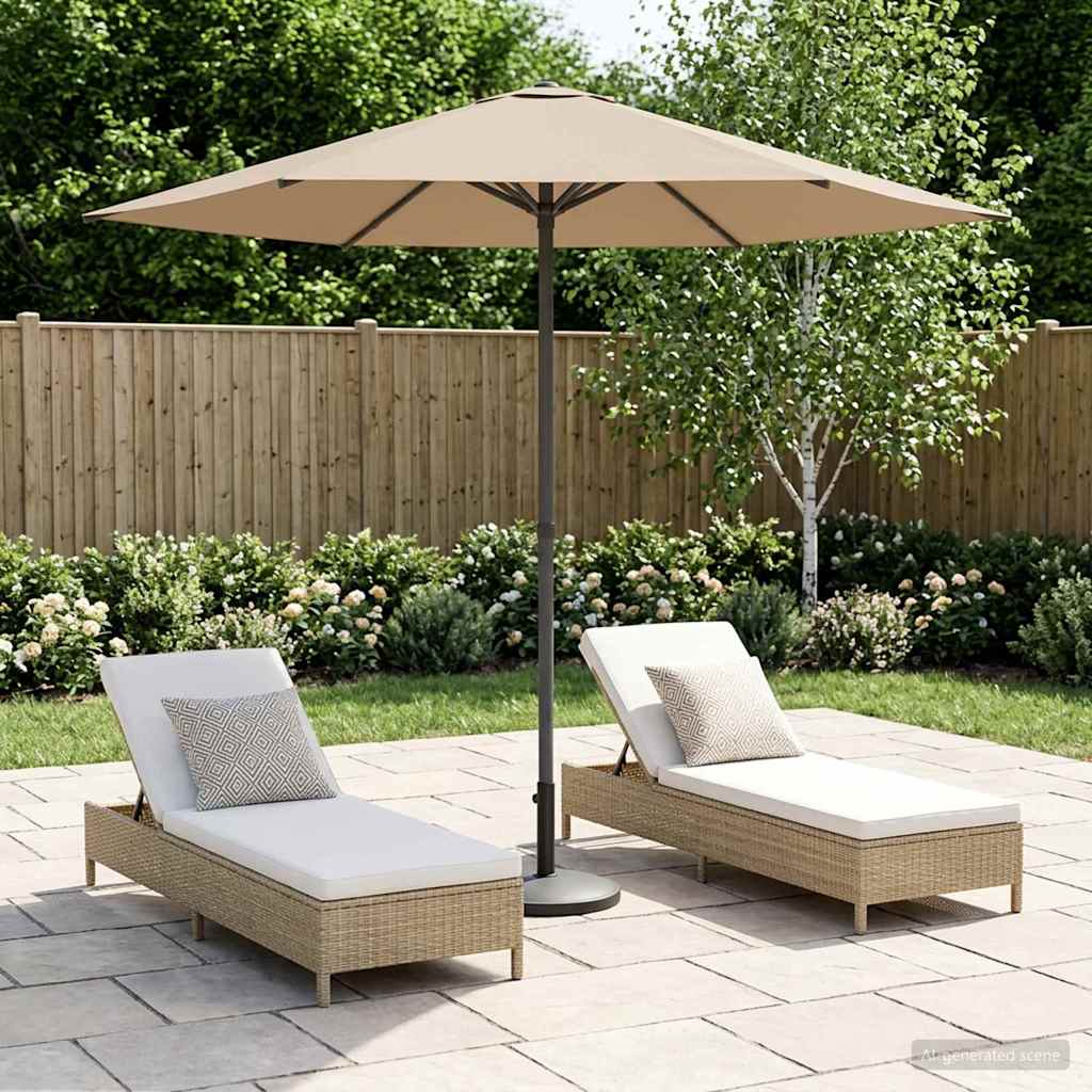 Ombrello da giardino 230 x 230 cm Poliestere Rettangolare