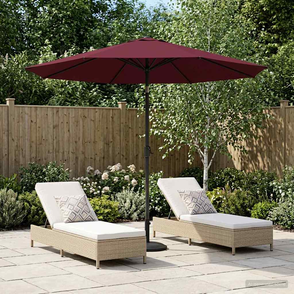 Ombrello da giardino 230 x 230 cm Poliestere Rettangolare