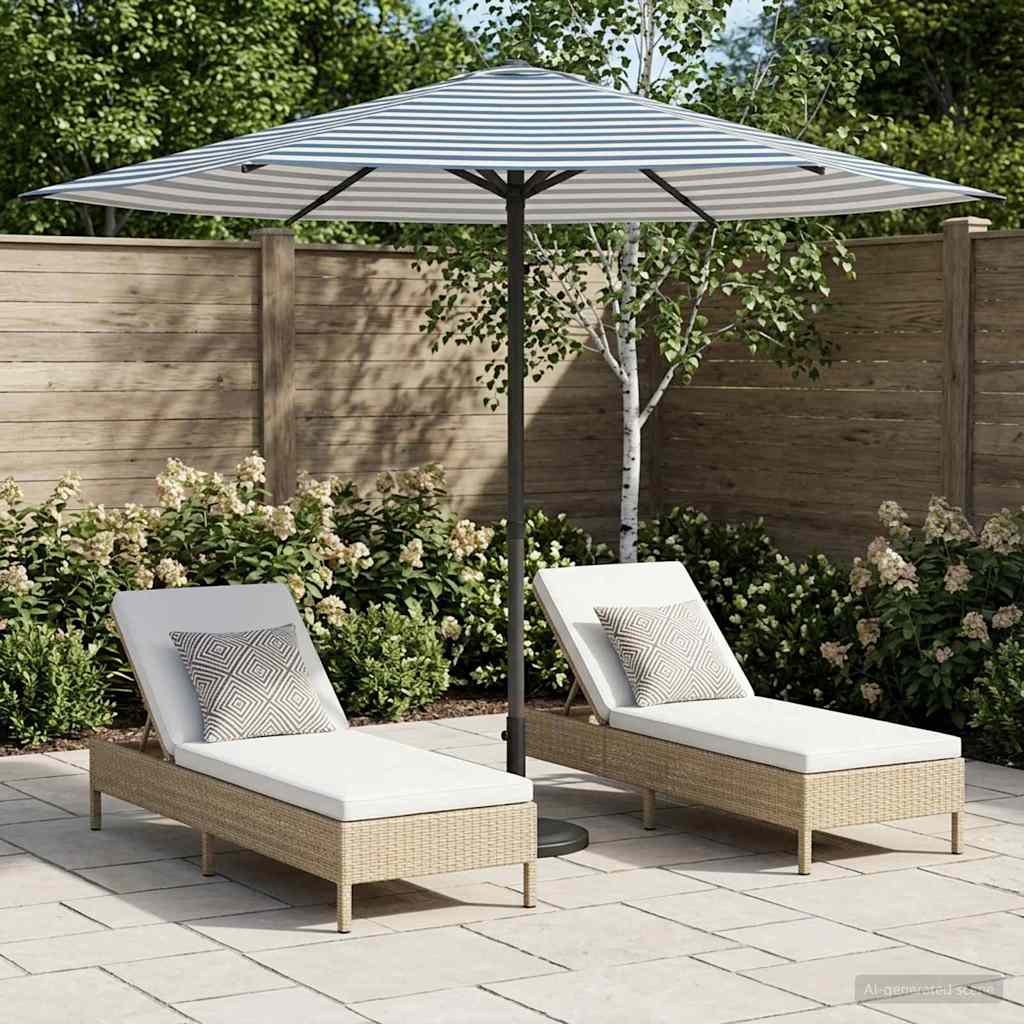 Ombrello da giardino 230 x 230 cm Poliestere Rettangolare
