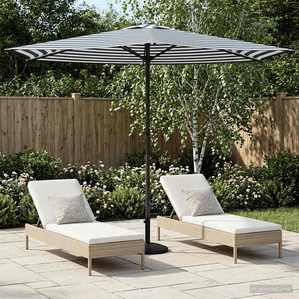 Ombrello da giardino 270 x 270 cm Poliestere Rettangolare