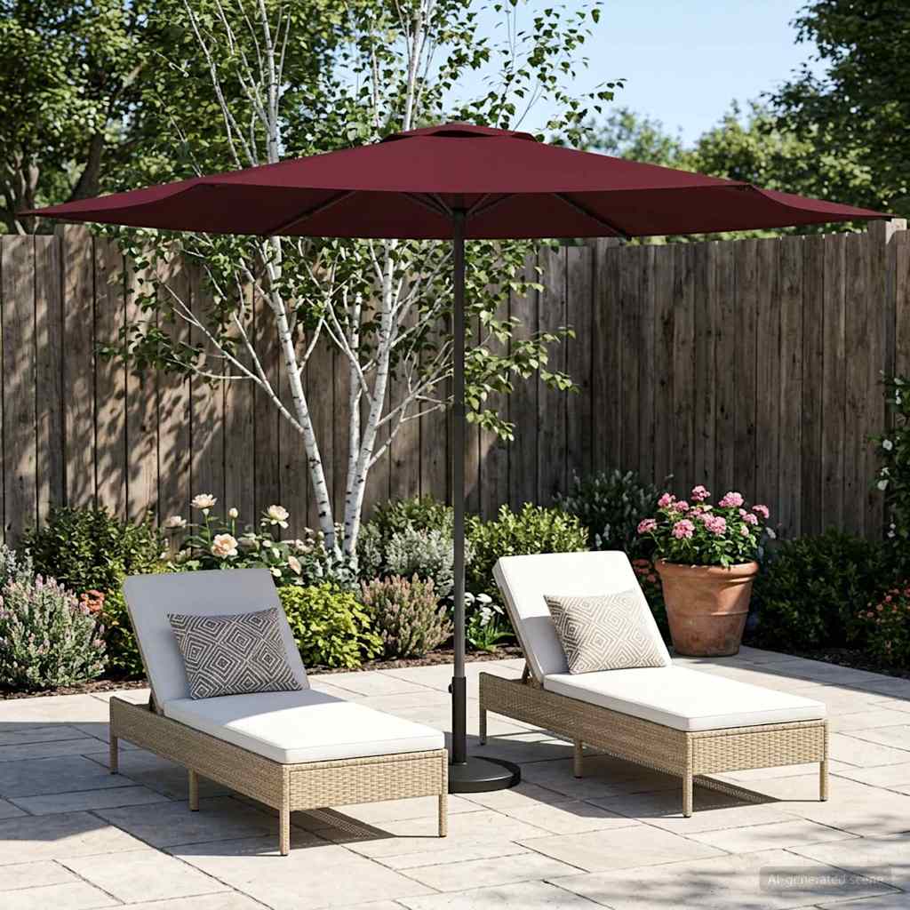 Ombrello da giardino 300 x 300 cm Poliestere Rettangolare