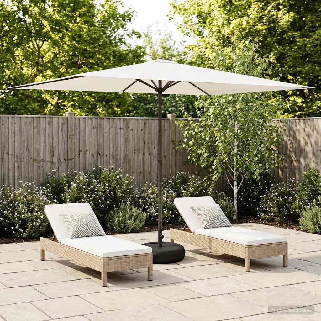 Parasole da Giardino con Base 200 x 300 cm Poliestere