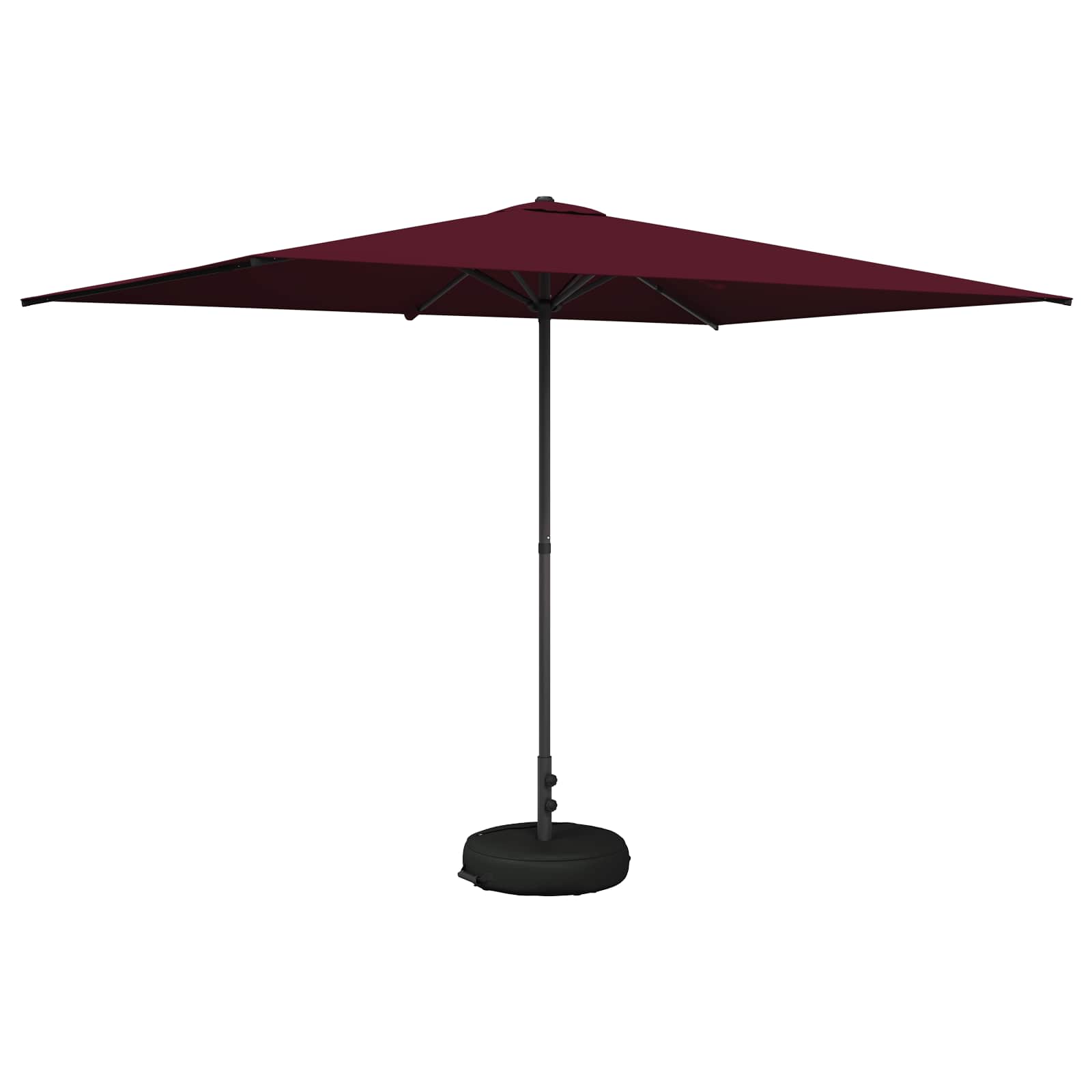 Parasole da Giardino con Base 200 x 300 cm Poliestere