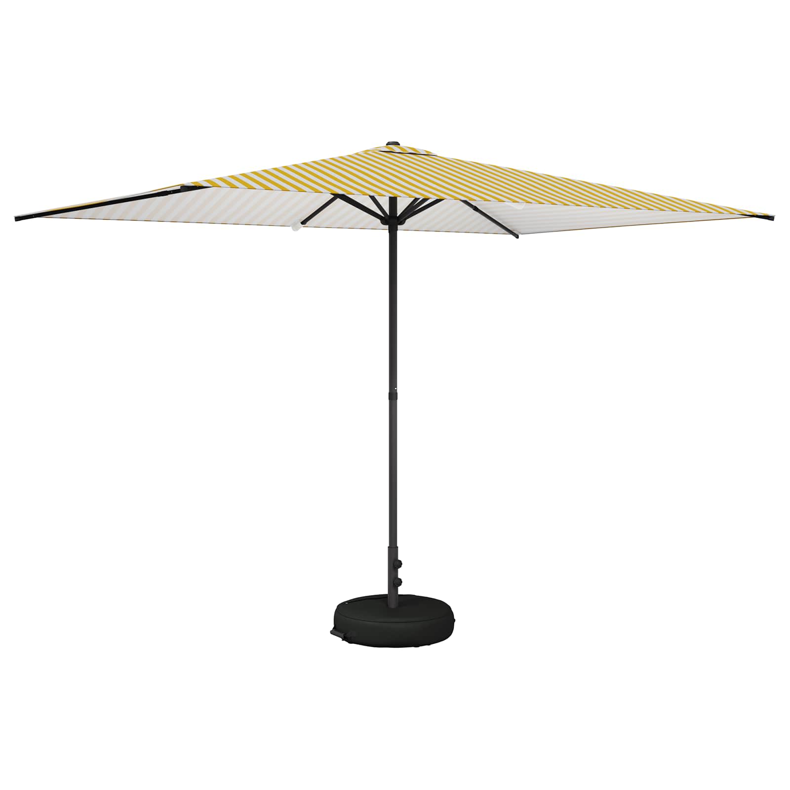Parasole da Giardino con Base 200 x 300 cm Poliestere