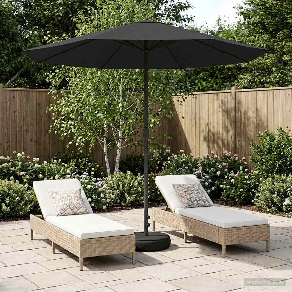 Parasole da Giardino con Base 230 x 230 cm Poliestere