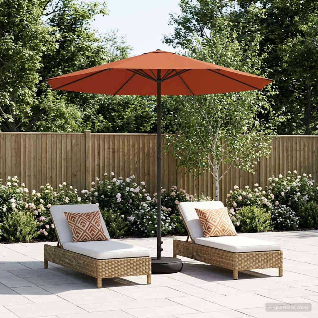 Parasole da Giardino con Base 230 x 230 cm Poliestere