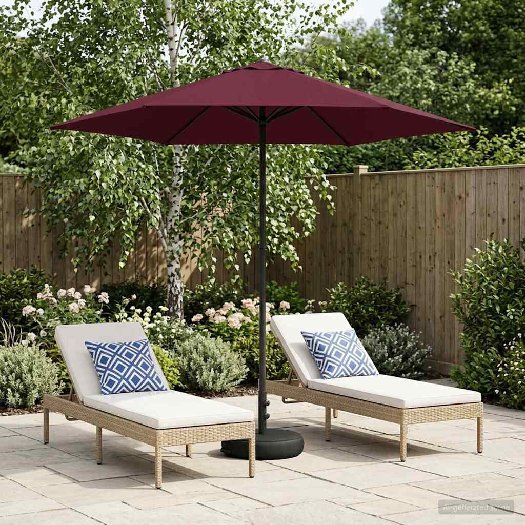 Parasole da Giardino con Base 230 x 230 cm Poliestere
