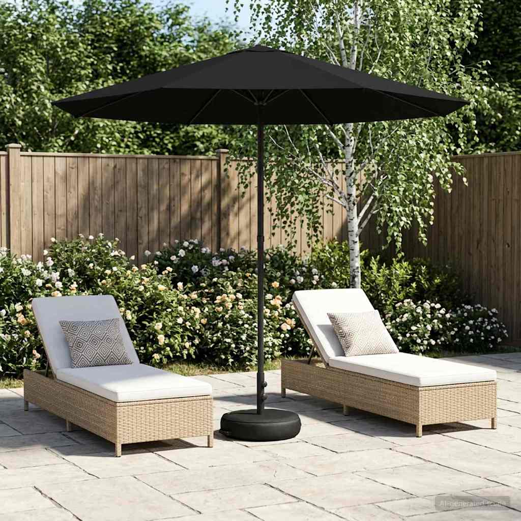 Parasole da Giardino con Base 230 x 230 cm Poliestere