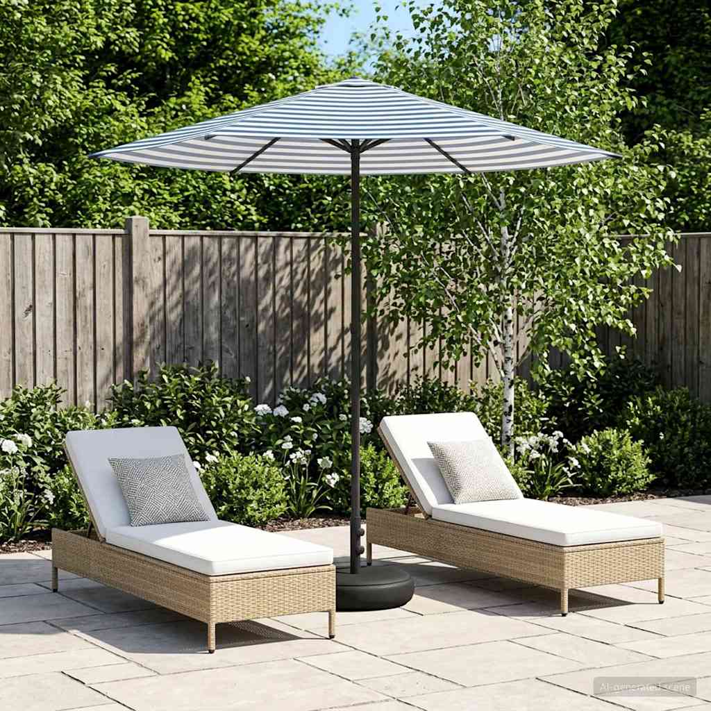 Parasole da Giardino con Base 230 x 230 cm Poliestere