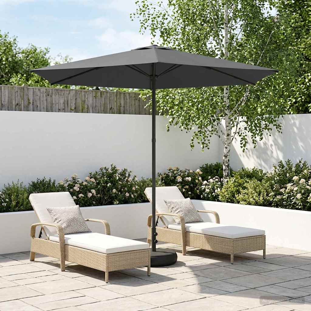 Parasole da Giardino con Base 270 x 270 cm Poliestere