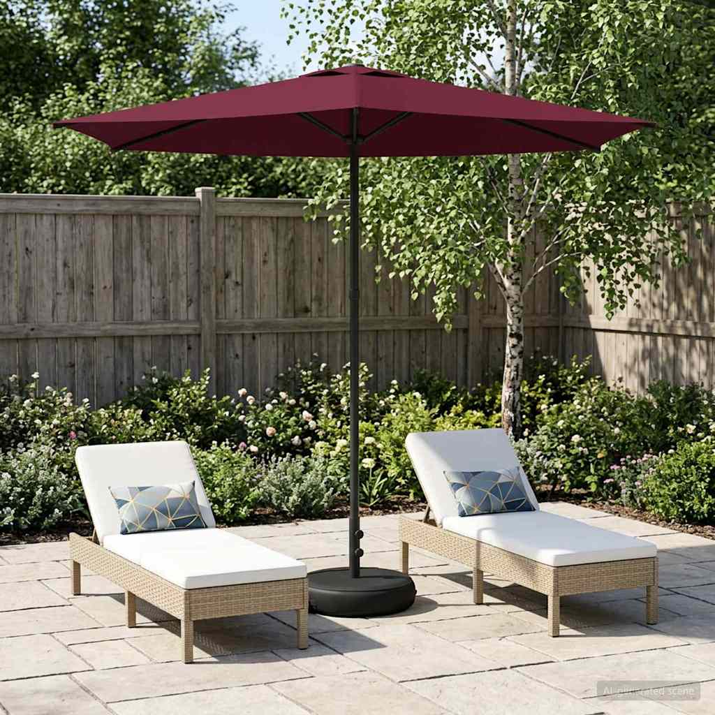 Parasole da Giardino con Base 270 x 270 cm Poliestere
