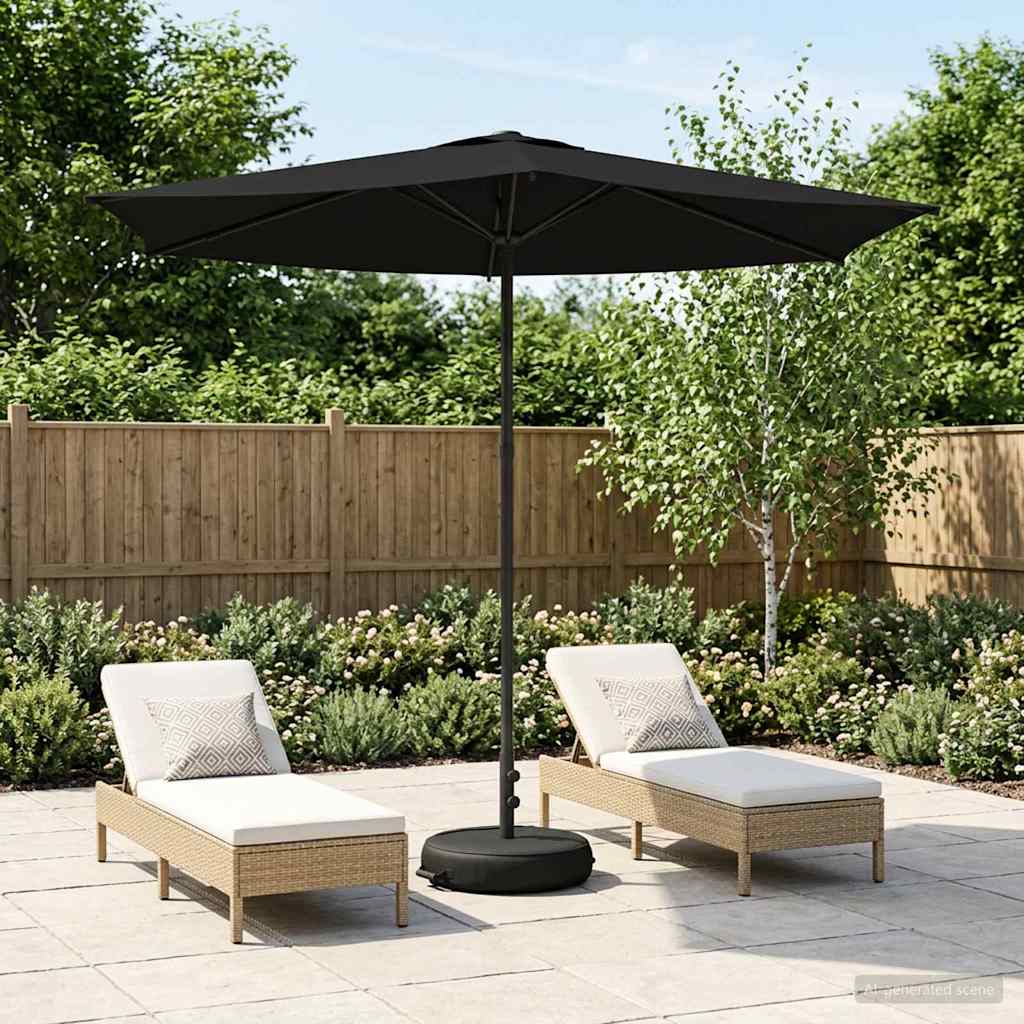 Parasole da Giardino con Base 270 x 270 cm Poliestere