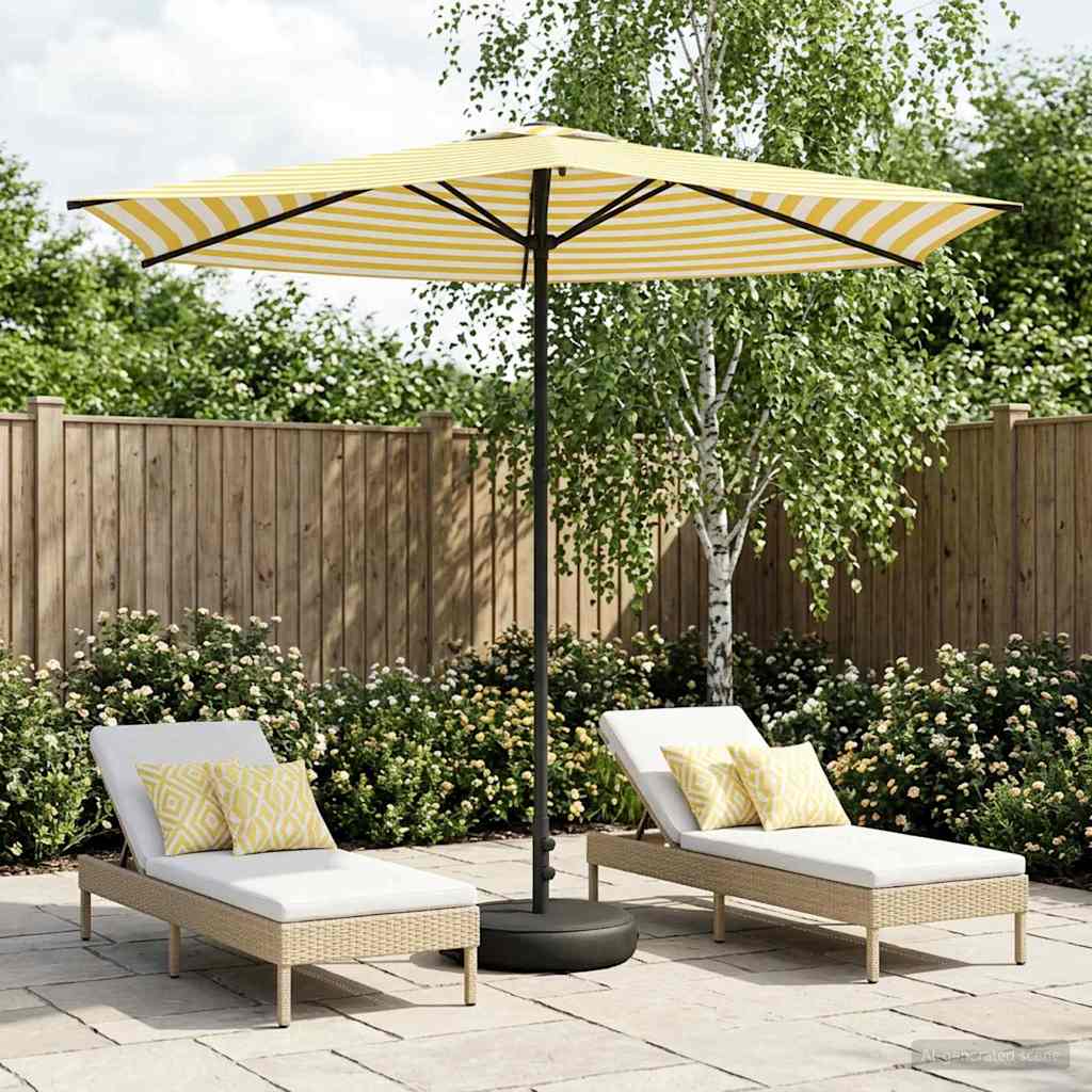 Parasole da Giardino con Base 270 x 270 cm Poliestere