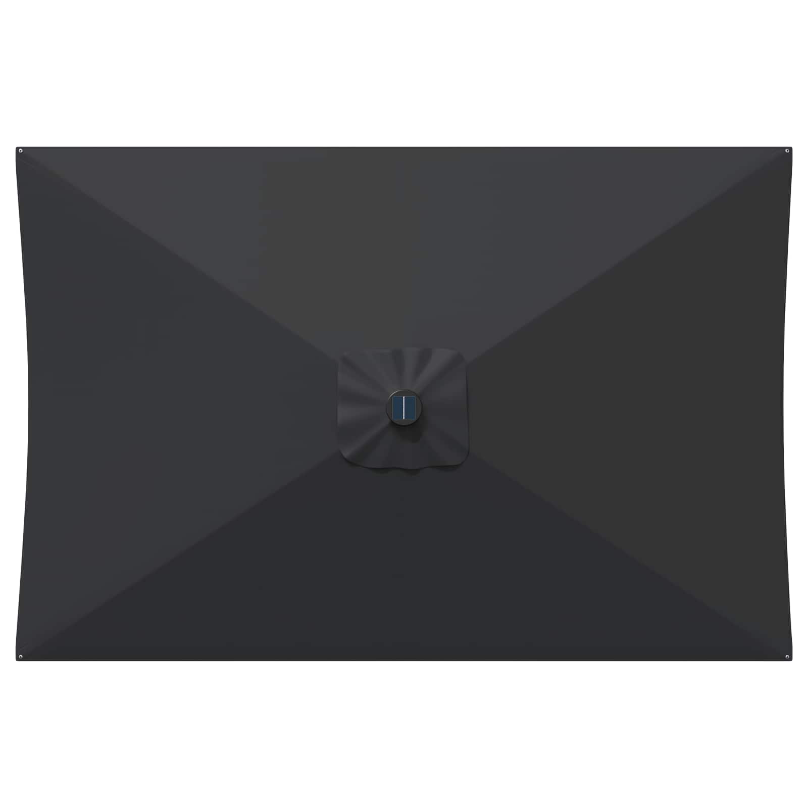 Parasol da giardino con luci LED e base 200 x 300 cm Poliestere
