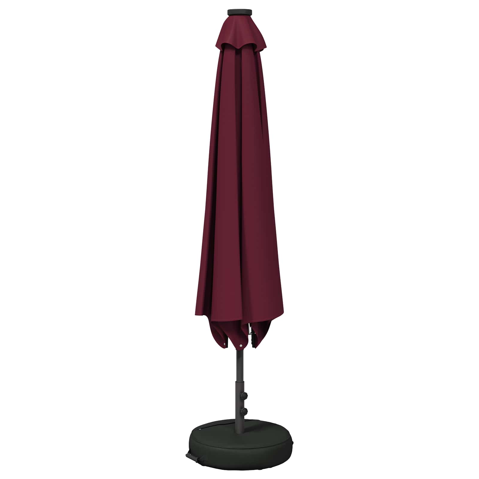 Parasol da giardino con luci LED e base 200 x 300 cm Poliestere