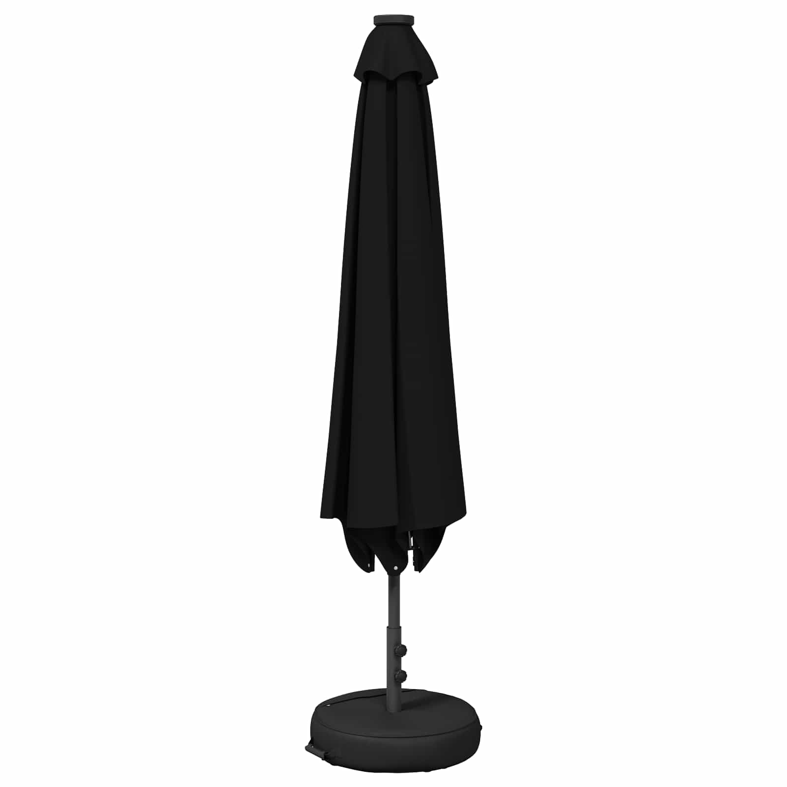 Parasol da giardino con luci LED e base 200 x 300 cm Poliestere