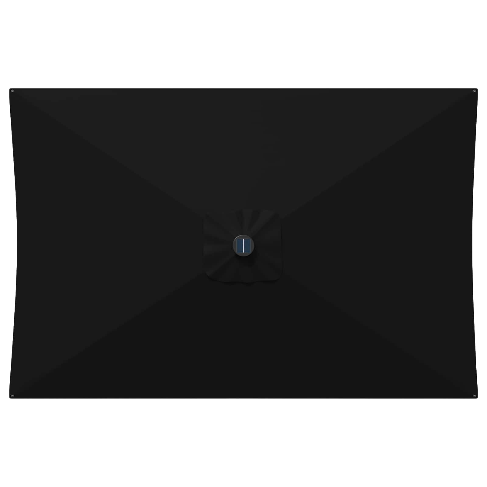 Parasol da giardino con luci LED e base 200 x 300 cm Poliestere