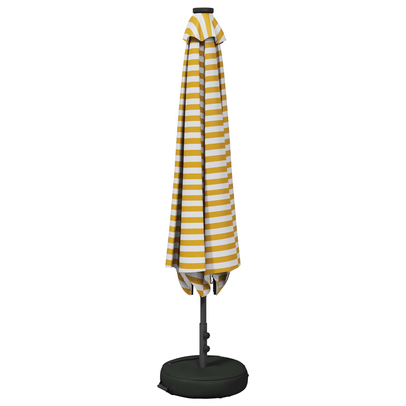 Parasol da giardino con luci LED e base 200 x 300 cm Poliestere