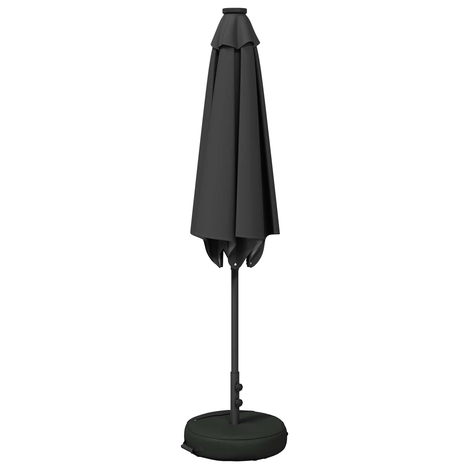 Parasol da giardino con luci LED e base 270 x 270 cm Poliestere