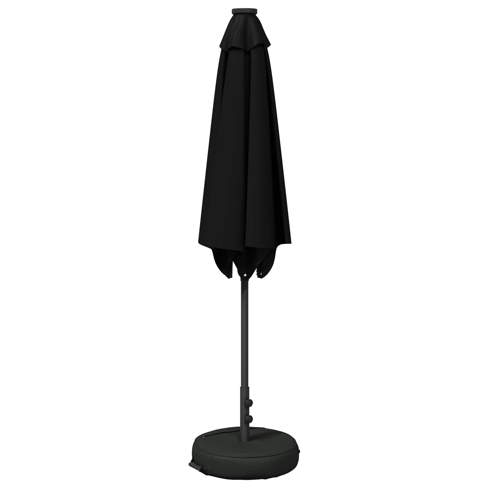 Parasol da giardino con luci LED e base 270 x 270 cm Poliestere